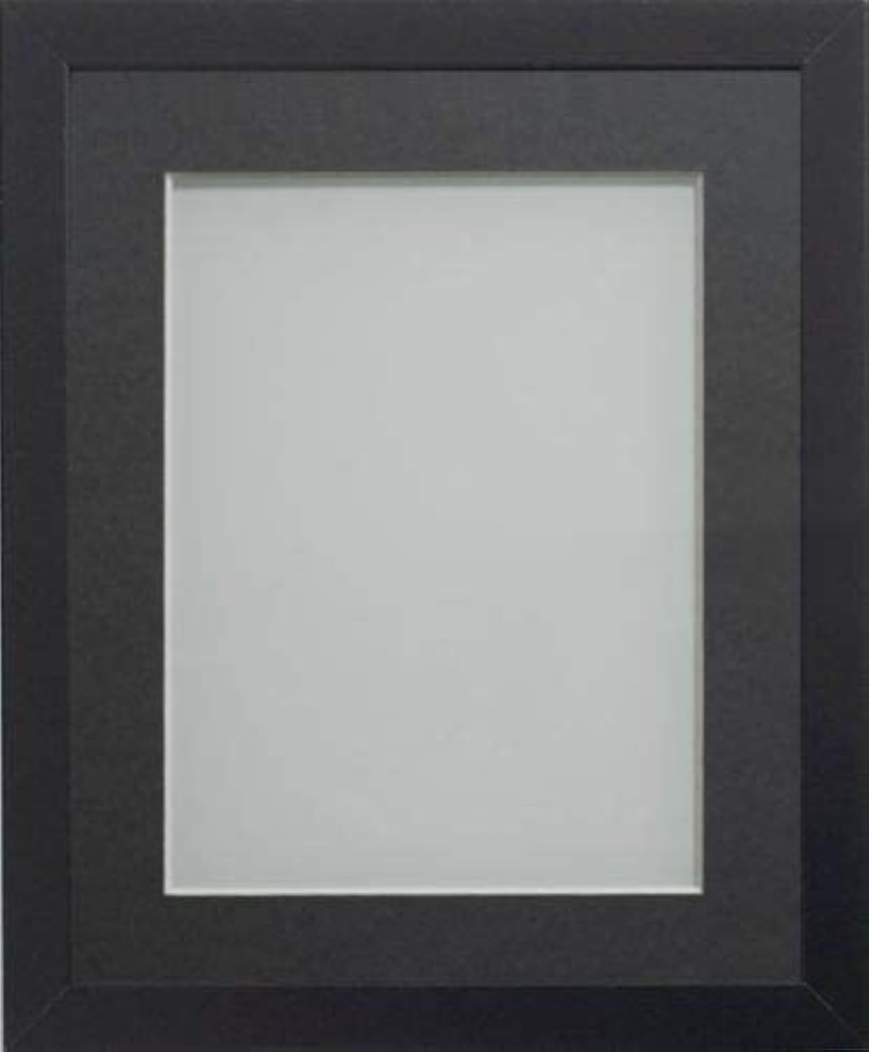 Frame Company Allington Black 14x11 Frame with Grey Mount for 12x8
