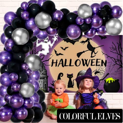 Image of Metallic Chrome Purple Balloons 10 Inches 100 Pack Helium Shiny Thicken Party Balloon (Purple)