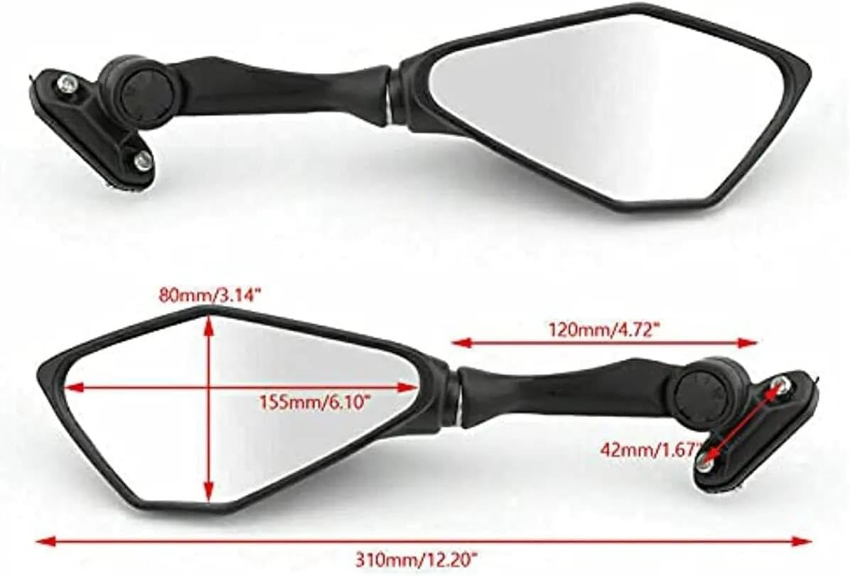 バイク用サイドバックミラー 用カワサキ用ニンジャ 400 EX400 2018