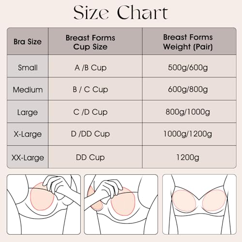 Vollence Silicone Breast Form Pocket Bra Mastectomy Bra with Pockets for Breast Prosthesis Women's Daily Bra - Thumbnail 5