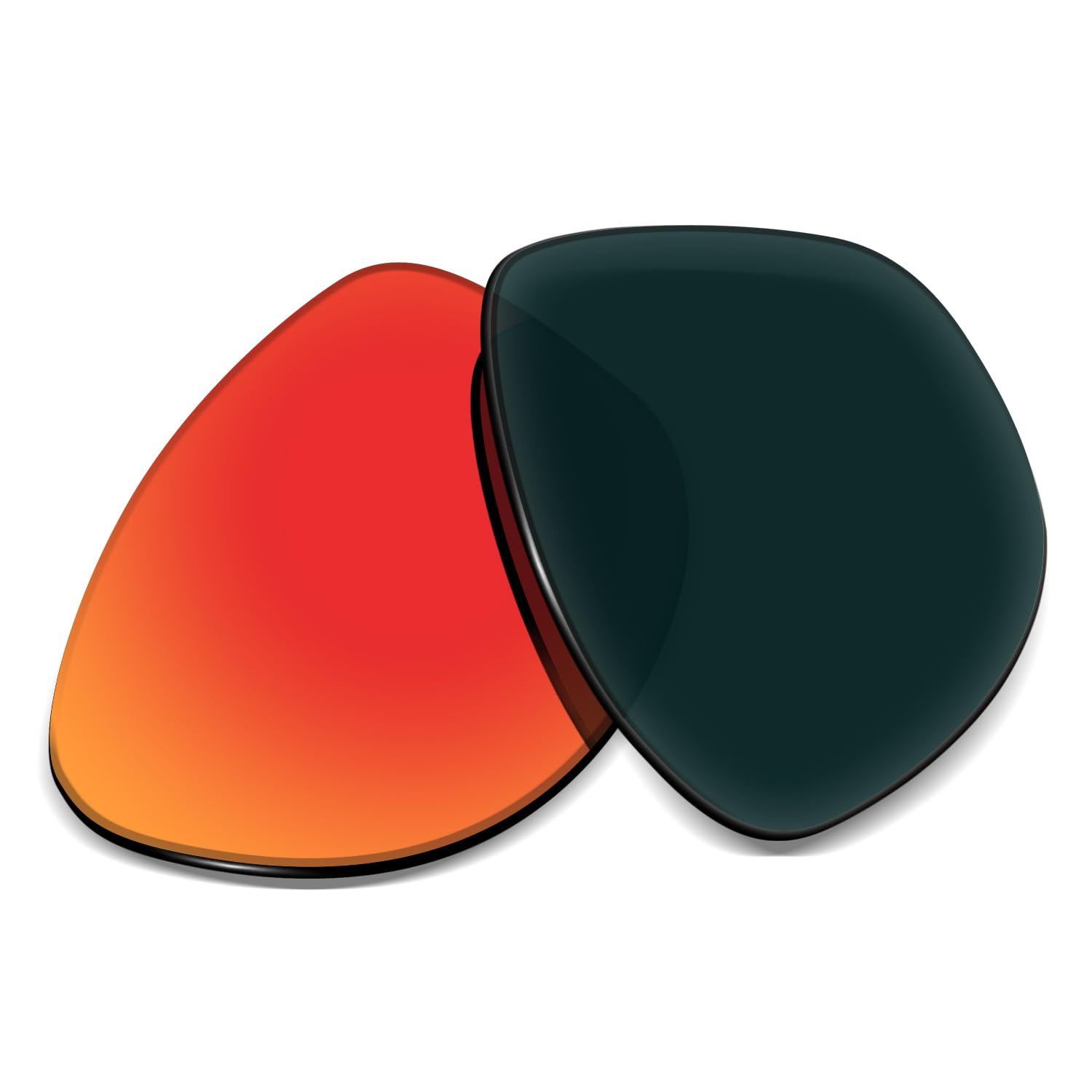 Lentes de repuesto de 1,5 mm compatibles con gafas de sol Oakley Masseter OO9486 de 60 mm, antiarañazos