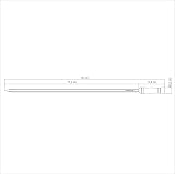 Tramontina - Brochette large Churrasco. 1pc. Inox et bois 85cm. - 7