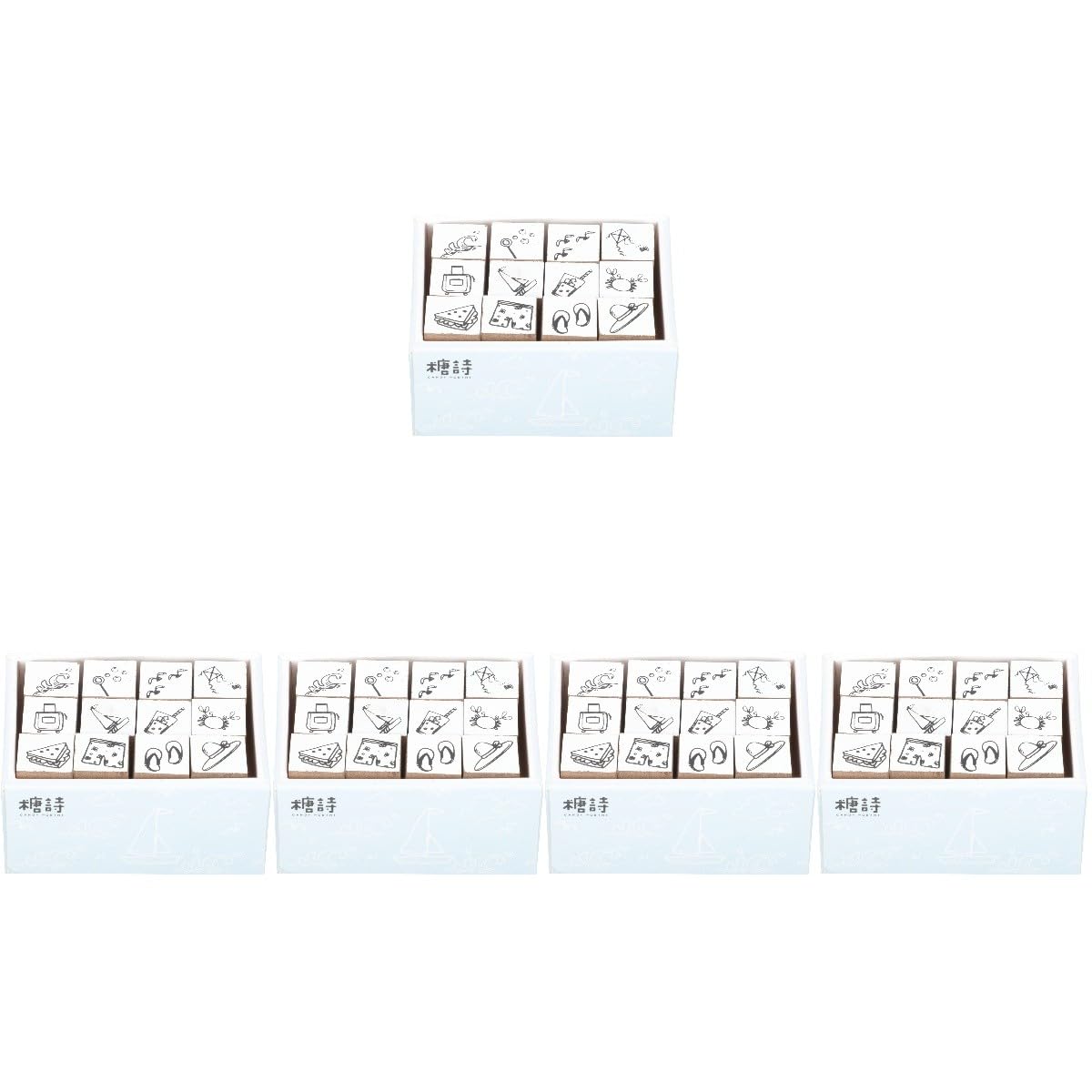 NUOBESTY 5 Sätze Hölzernes Siegel Adventsgeschenke Kinderstempel Tags Scrapbook-aufkleber Eindrücke Werkzeug Scrapbook-diy-tool Tagebuch Diy Stempel Holz Khaki 12 Stück * 5