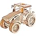 GuDoQi Puzzle 3D Madera, Maqueta de Tractor Madera para Montar, Rompecabezas Madera 3D para Construir, Kit de Manualidades DIY, Juguete de Montaje, Pasatiempos para Adultos