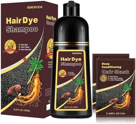 Blonde Brown Hair Dye Shampoo 3 in 1 - Instant Shampoo Para Pintar el Cabello Refresh Hair Color, Herbal Shampoo Hair Dye for Women Men, Easy to Use & Long Lasting Hair Color Shampoo 16.90 oz