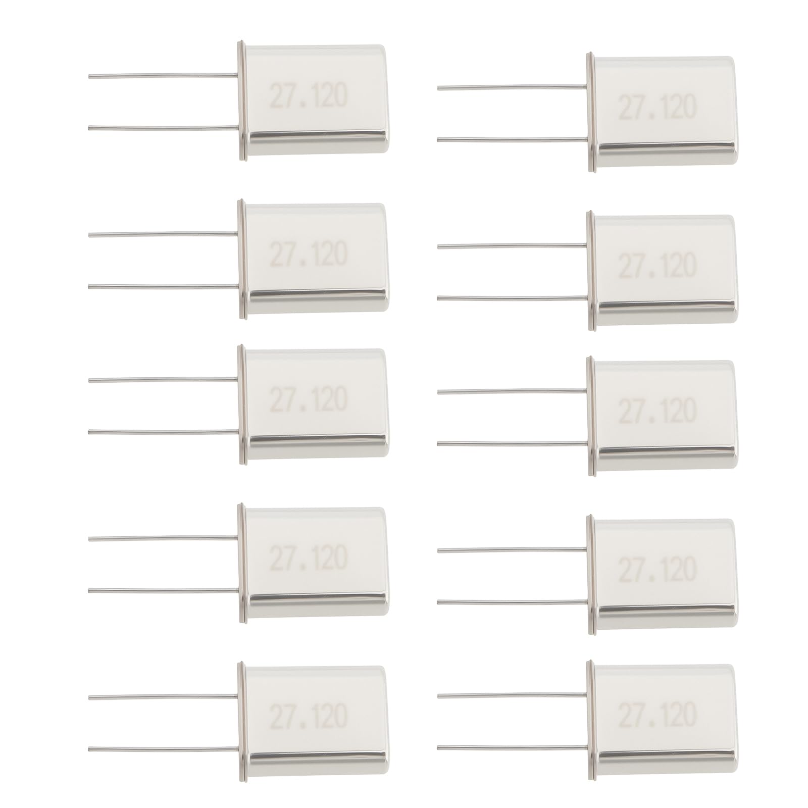 10 Unidades Oscilador de Cristal de Cuarzo 27,120 MHz HC-49/U para Módulo RF