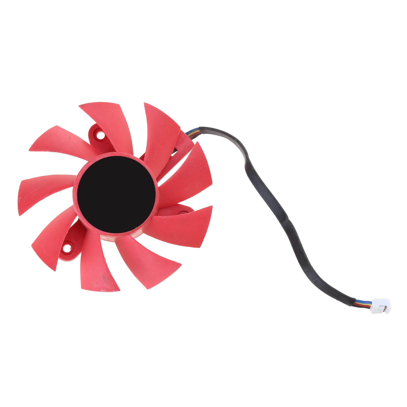 JAGTRADE Cooler Fan 75mm for 12V Radiator FD8015U12S 4Pin 12V 0.5A Replacement for AMDRX570 580 Public Graphics Card Cooler