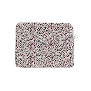 Schützende Laptop-Hülle für 11/13/15 Zoll Notebooks, Blütenmuster Tragbare Stepp-Tasche für Damen, Ideal für Reisen, Schule und Alltag