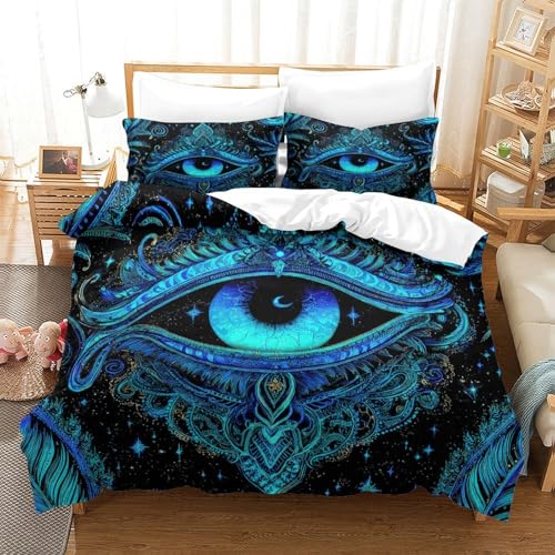 Housse de couette microfibre notes musicales parure de lit 3D lit double 200x200cm - 3