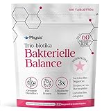 Physis Probiotika Darmsanierung | für Frauen | 3 Bakterienstämme zur Unterstützung der natürlichen Darm- & Intimflora | Vegan Ohne Zusatzstoffe | 180 Tabletten | Hergestellt im Vereinigten Königreich