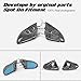 For Carbon Fiber Aero Mirror Ganador Rearview For JZZ30 Soarer Right Hand Drive