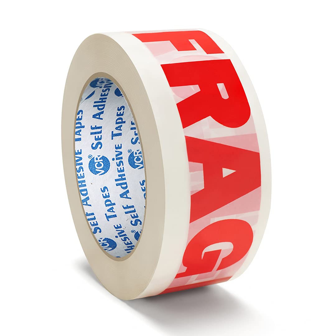 VCR Fragile Tape (Handle with Care) - 65 Meters in Length - 48mm / 2" Width - 1 Roll Per Pack - BOPP Industrial Packaging Tape for E-Commerce Fragile Box Packing (B07VCL6SZ2) Amazon Price History, Amazon Price Tracker