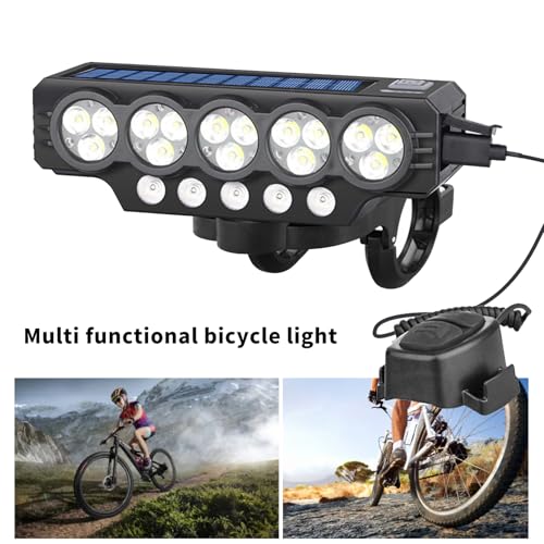 Phare avant de vélo à LED étanche de haute intensité avec avertisseur - 2
