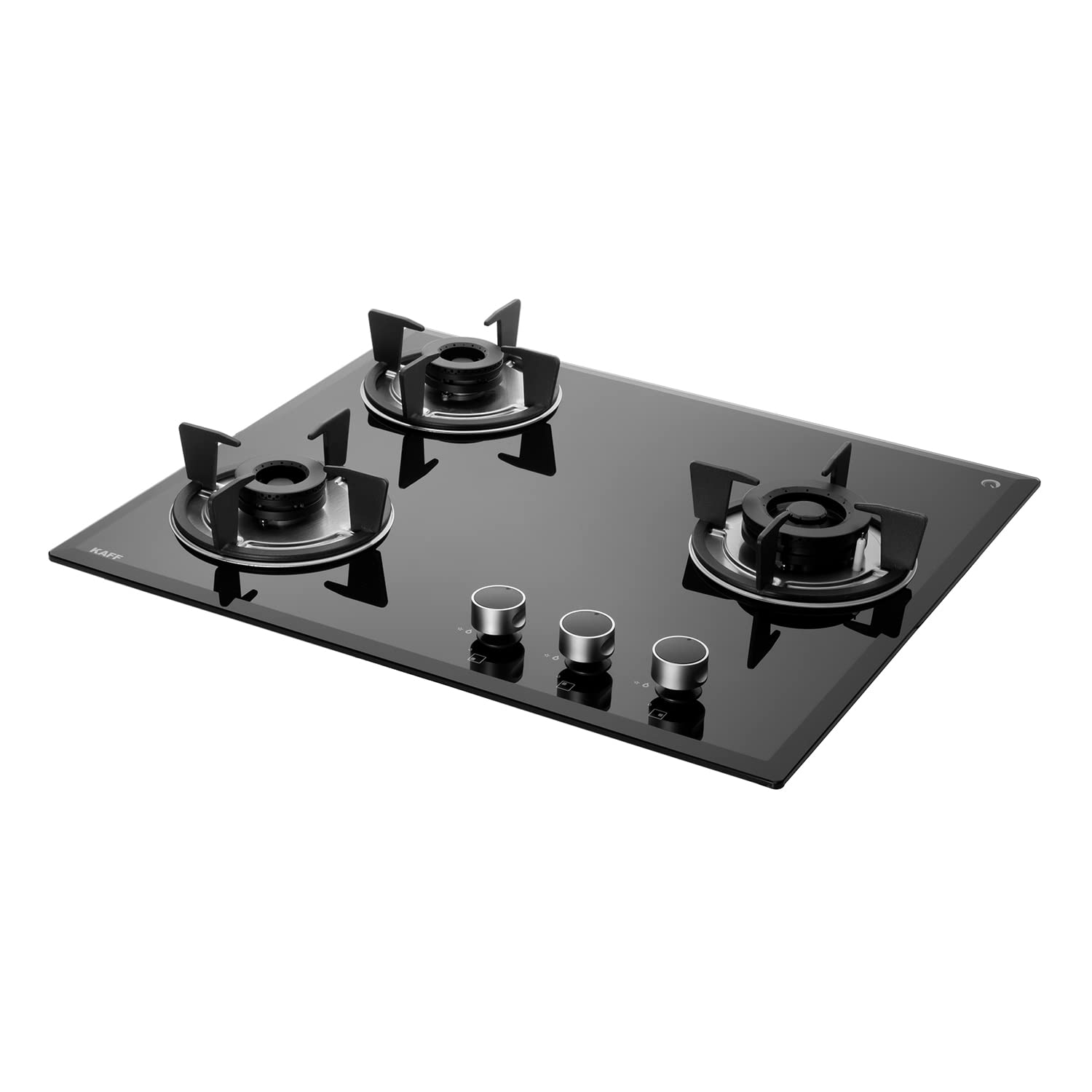 KAFF 3 Burners Built-in Hob & Hobtop For Modular kitchen -8 MM|Auto Electric Ignition Glass Top| Full Brass Burner| Enamelled Matt Finish, Easy Grip Knobs, Toughened Glass (Black,80CM) | FBB 603 |-image-30