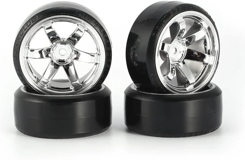 4 Pezzi Di Pneumatici Da 58 Mm, Cerchi Esagonali Da 12 Mm Con Spugna Per Auto Rc Drift~p141319340