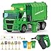 kramow Müllauto Spielzeug Lichtern und Sound,DIY Gebäude Spielzeug Montage Spielzeug mit Bohrwerkzeug,Fahrzeuge Spielzeug Geschenk für Kinder Jungen Mädchen 3 4 5 Jahre