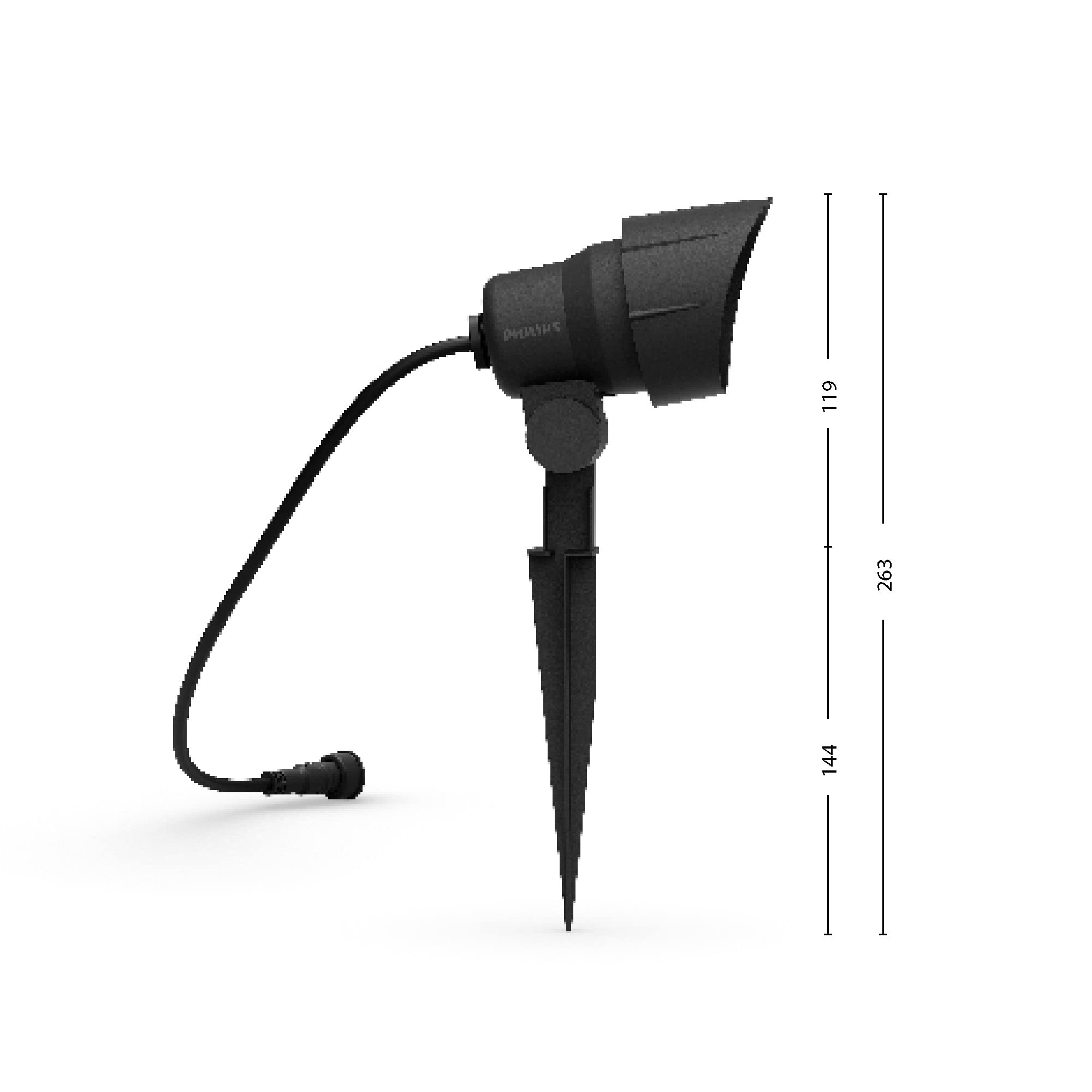 Philips LED GardenLink Zewnętrzna lampa Spot 24W, ochrona IP44, aluminium + zasilacz