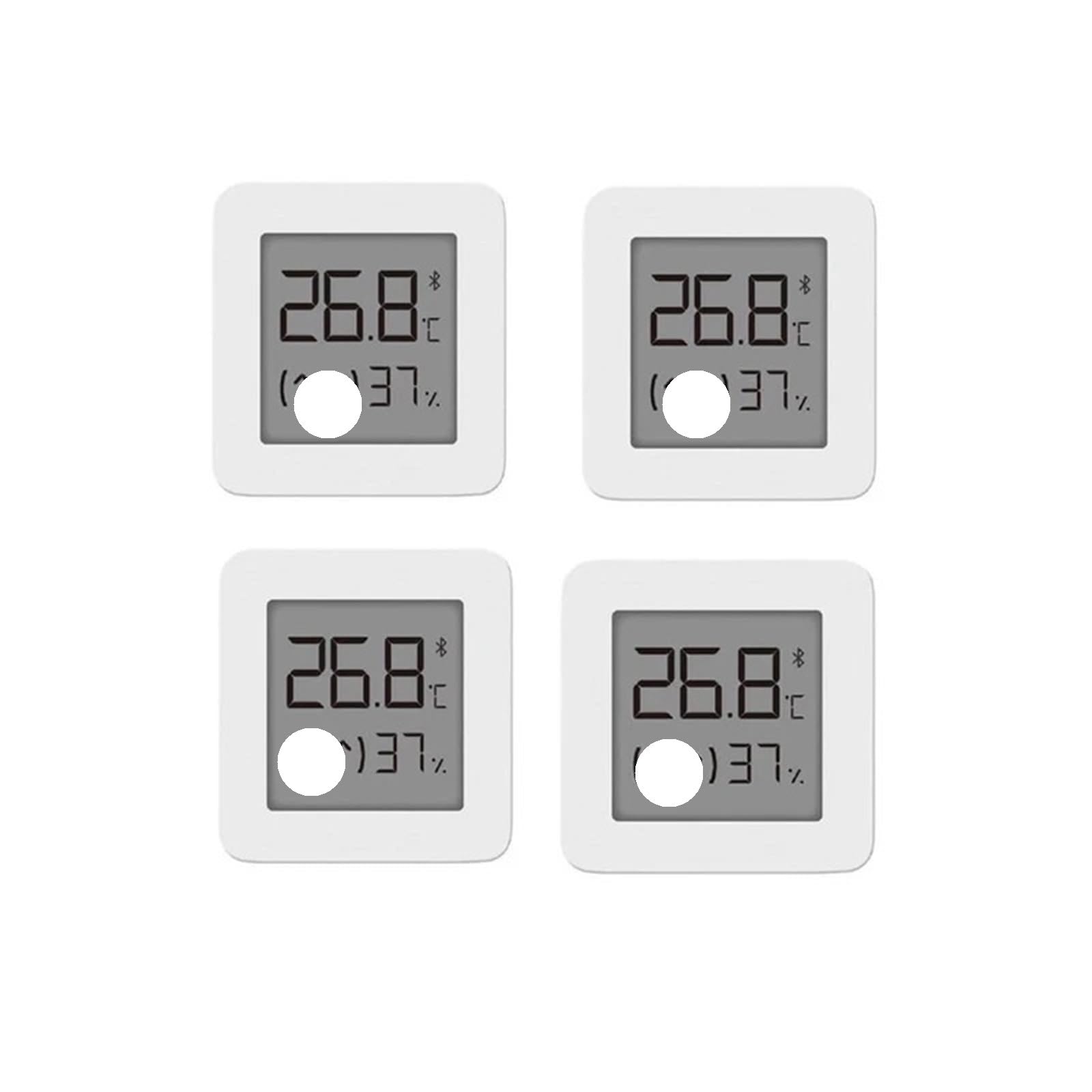 Igrometro digitale da interno, Monitor della temperatura ambiente Termometro digitale Sensore di umidità Bluetooth, 1/2/3/4 pz(4pcs)