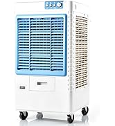Amazon | 大型冷風扇 業務用 冷風機 気化式送風機 90W 風量3000m³/h