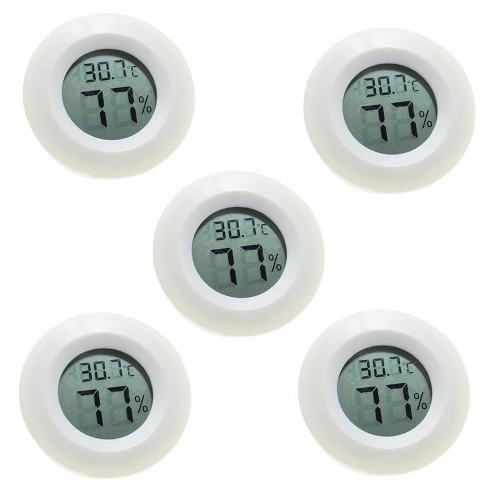 NIKJEBDF 5 x mini LCD digital termometer temperatur, minitermometer