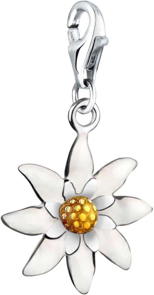 NenalinaCharm Nenalina Charm Edelweiss Pendant in 925 Sterling Silver for all standard charm holders 714126-001