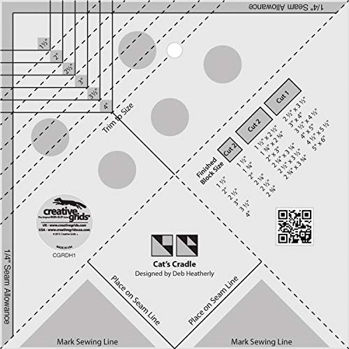 Creative Grids Cats Cradle Werkzeug Quilt Lineal Cover