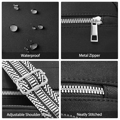 Image of Crossbody Bag for Women, Large Lightweight Nylon Shoulder Purse for Travel | Trendy Crossbody Purse with Roomy Multi-Pocket Design, Large Capacity, Waterproof for Everyday Use, Shopping, Work & Weekend