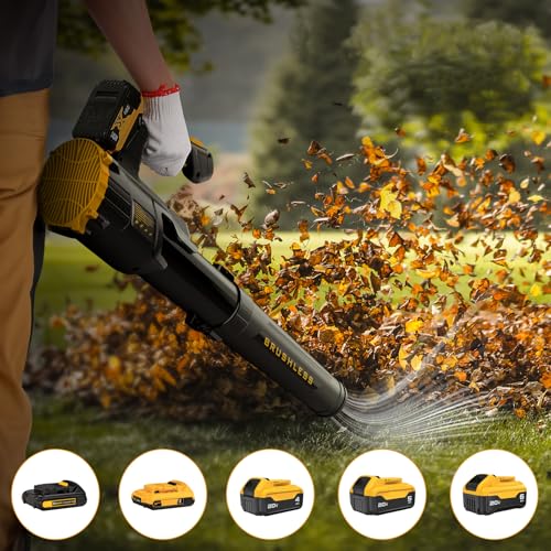Iebuda CLB001 Brushless Cordless Leaf Blower For Dewalt 20V Battery 500Cfm Electric Leaf Blower thumb #5