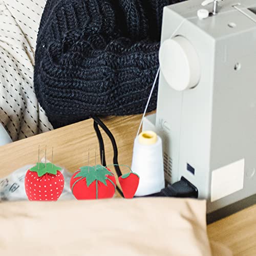 Favomoto Accessories 10Pcs For Diy Cute Holders Home Organizer Needle Household Tools Red Shape Shaped Strawberry Cushion Pincushions Pin Daily Patchwork Use Needles Tool Sewing Crafts Ar Accessories #TOP1