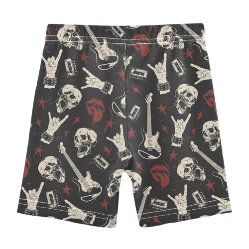 Girls' Shorts Soft Summer Soft Boxers Short Punk Skull Leggings Dance Bottoms3