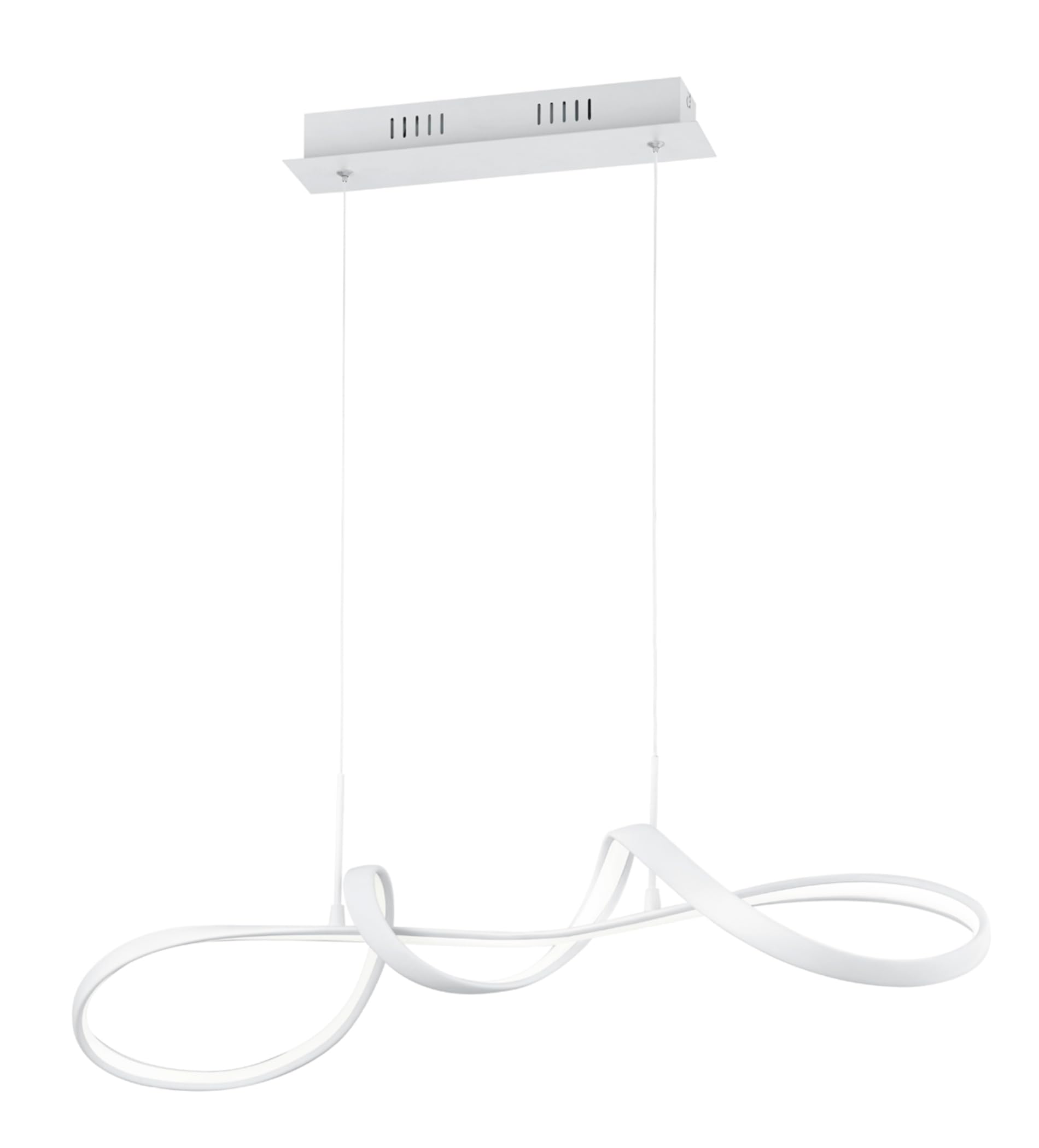 Reality, zawieszenie, Perugia w tym. 1 x diody LED, SMD, 37,0 W, 4000K, 4500 Lm. Plastik, Biały, Korpus: Metal, biały matowy L:81,0cm, D:46,0cm, H:150,0cm, IP20,4000K,