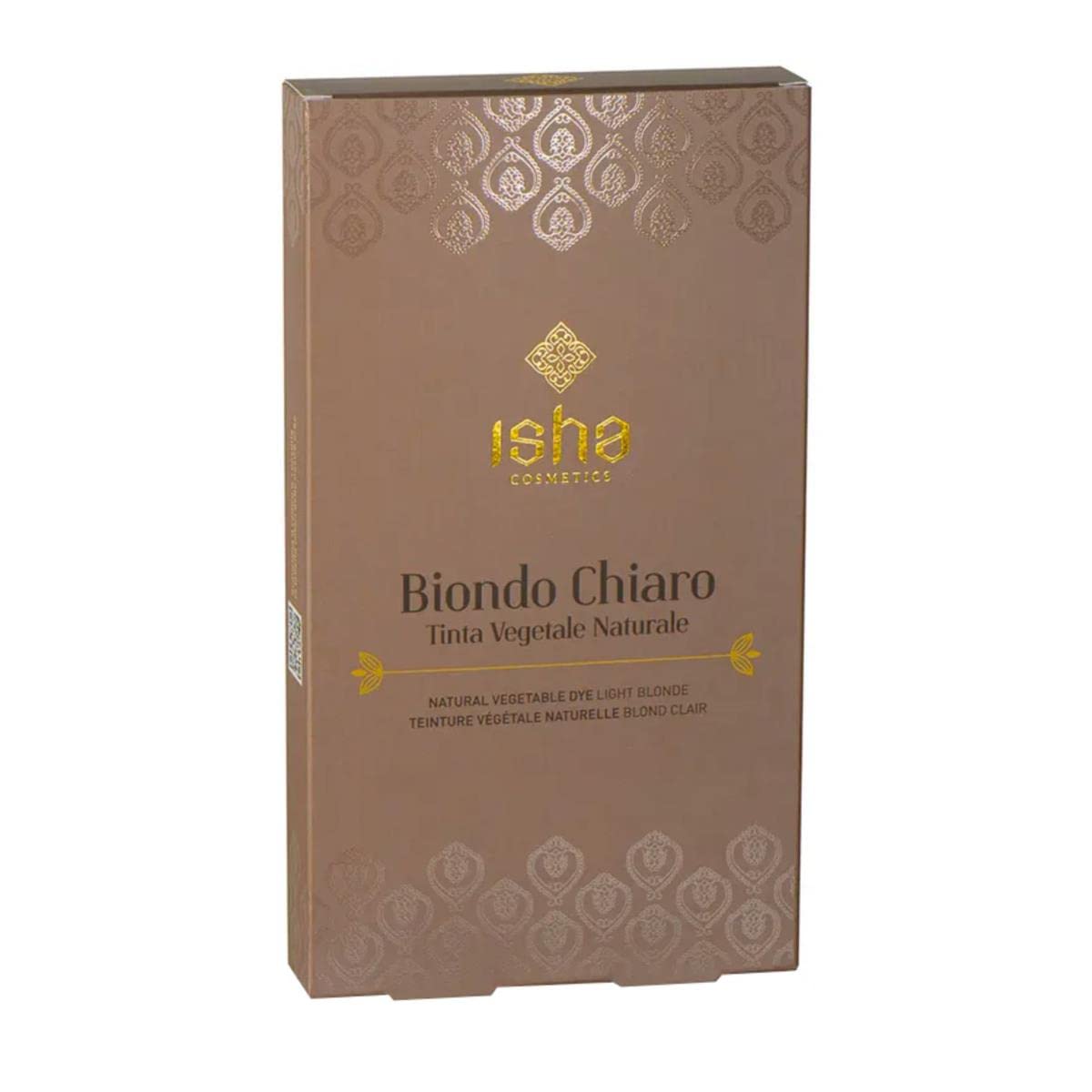 ISHA cosmetics-​Biondo chiaro freddo- tinta vegetale in polvere -​testato dermatologicamente e al nichel<1ppm-​vegan-​100g