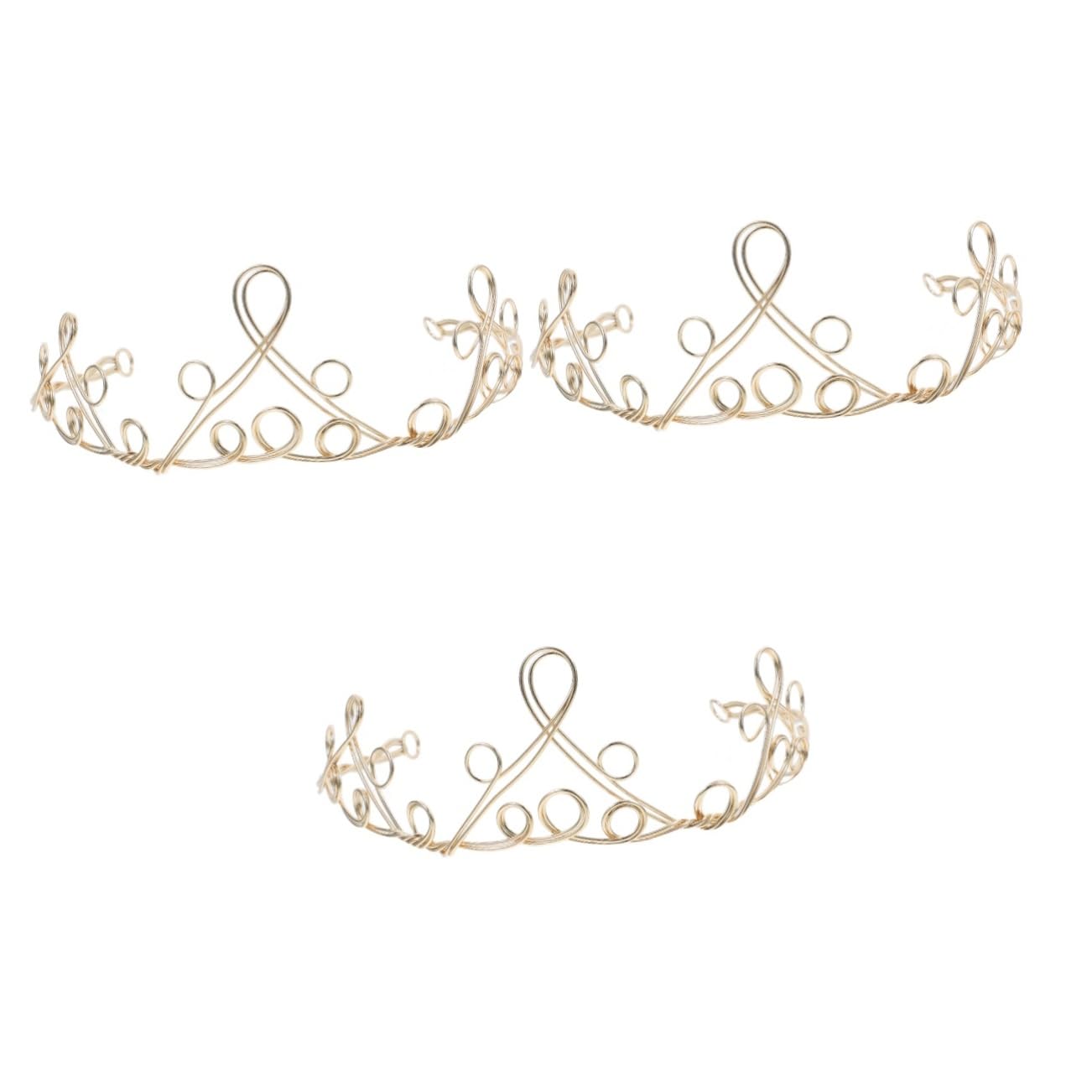 FOMIYES 3 Piezas Tiara Minimalista Diadema De Boda Tocados De Novia Para Boda Bobinado Novia Tiara De Vid Diadema De Princesa Real Tiara Diadema Novia Tiara Suministros Para El Cabello