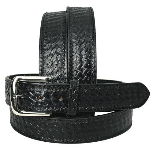 HILASON Western Genuine Leather Belt for Men Women Cowboy Cowgirl Handmade Unisex Full Grain Heavy Duty Tooled Belt for Jeans