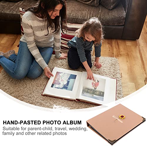 HOMSFOU 1Pc Grande Memória Artesanato Girassol Foto Capacidade Formatura Colado À Mão Para Viajar Di