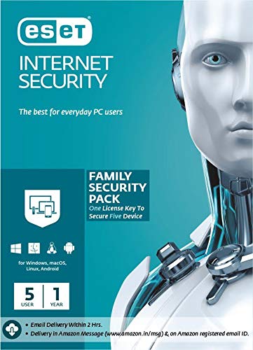 ESET Internet Security Family Security Pack( 5 User, 1 Year ) (Email Delivery in 2 Hours - No CD) (B08RFQ2SG8) Amazon Price History, Amazon Price Tracker
