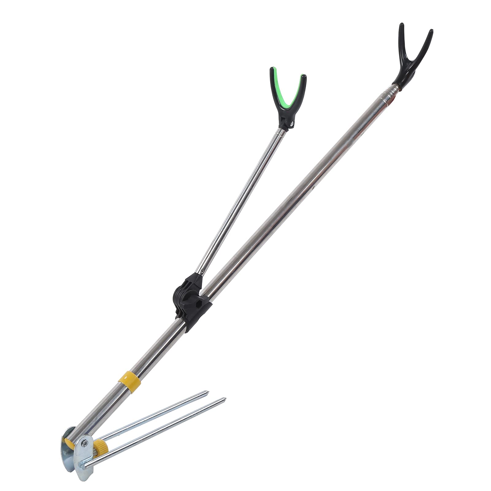 Wspornik na Wędkę, Kształt Y Teleskopowy Uchwyt na Wędkę ze Stali Nierdzewnej Wspornik na Wędkę Stojak na Sprzęt Wędkarski Rest Support Rack For Fishing