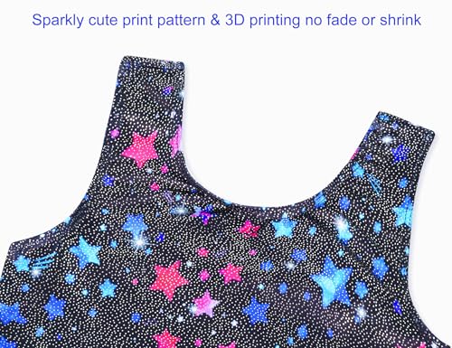 Image of Domusgo Gymnastics Leotards for Girls Sparkly One Piece Biketard Size 1-10Y