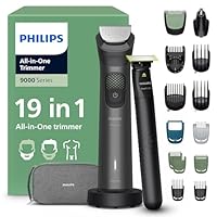 Philips Multigroom 9000 Series All-in-One 19-Piece Trimmer, Shaver & Clipper + OneBlade Trimmer for Men - All-Over Grooming Set for Beard, Nose, Hair & Body, 27 Length Settings (0.2-20 mm), MG9556/15