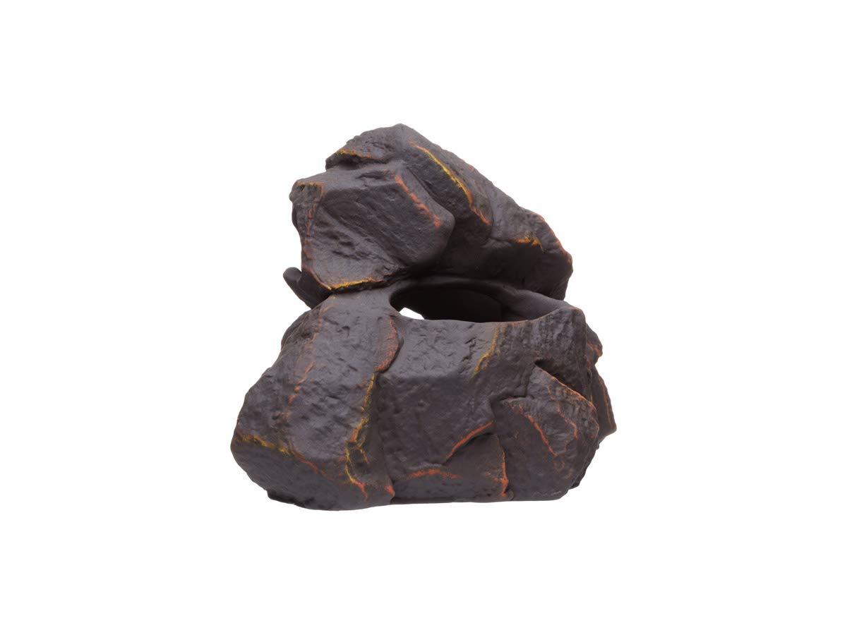 Plecoceramics Aquarium-Dekoration aus Keramik, Höhle, Betta-Stein, Dekoration für Aquarien, Versteck für die Zucht von Buntbarschen, Plecos, Betta-Spielzeug, Versteck (Magma-Stein)