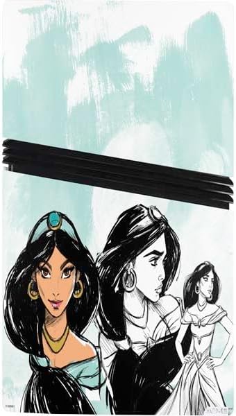 Skinit Decal Gaming Skin Compatible with PS5 Pro Console - Officially Licensed Disney Princess Jasmine Sketch Design