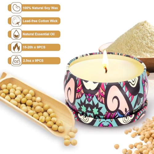 Scented-Candles-Gift-Set-for-Women-9-Pack-Candles-for-Home-Scented-180H-Burning-Soy-Wax-Aromatherapy-Jar-Candles-Gift-Set-Ideal-Gifts-for-Christmas-Valentines-Day-Mothers-Day-Birthday