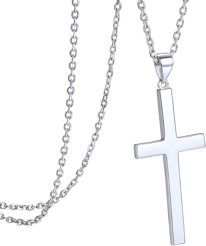 Amazon.co.uk silver cross and chain