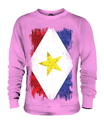 Sweat-shirt Saba Candymix drapeau grunge unisexe pour homme et femme en coton