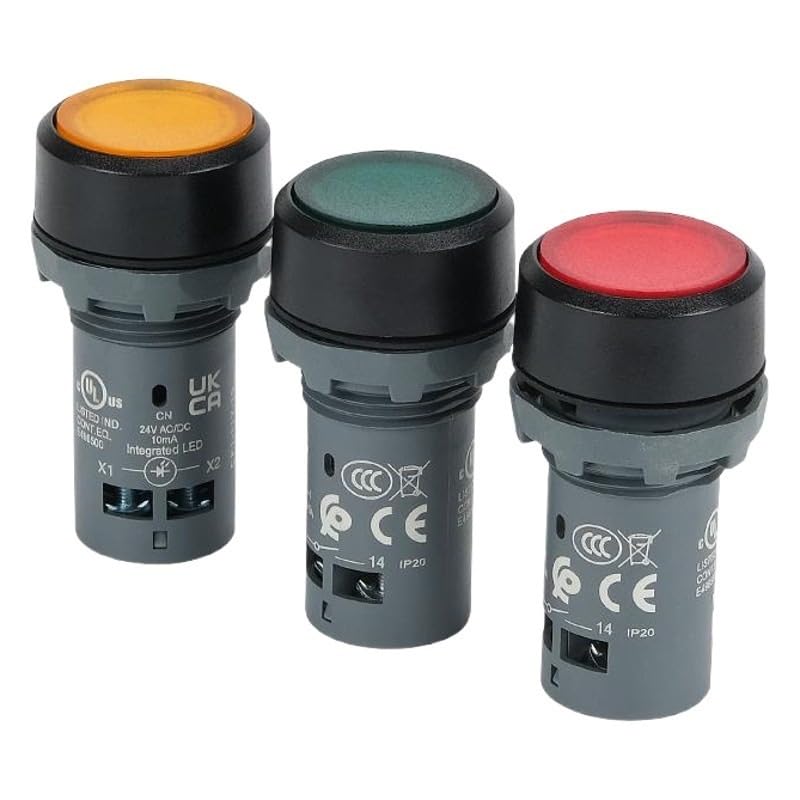 CP1 Illuminated Push Button self-Reset Start Stop CP1-11G-10(CP1-12C-10 White 110V 1NO)