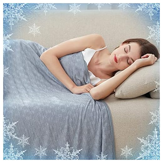 AmyHomie Cooling Blanket, Summer Breathable Lightweight Blankets with Double Sided Cold Effect for Hot Sleepers, Transfers Heat to Keep You Cool(Gray Checkered, 60×80in) Valentine's Gift