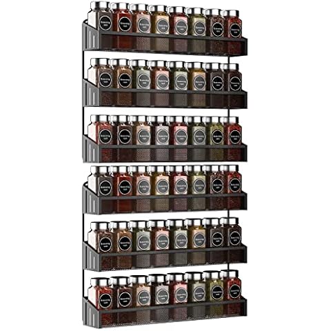 Large Metal Chrome Wall Mounted Spice Rack Cover