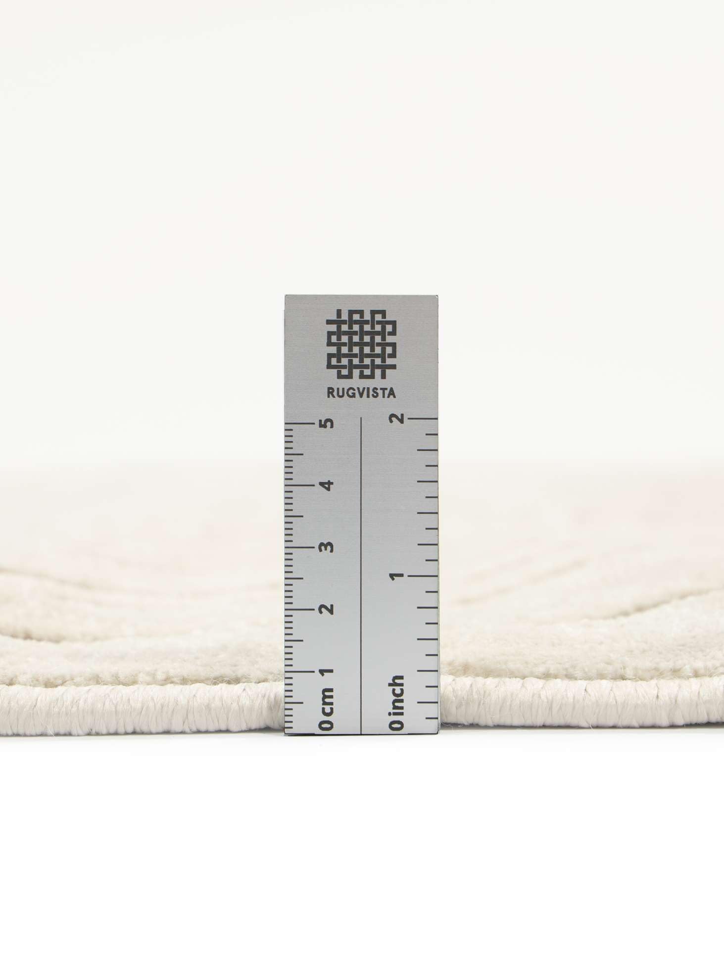 RugVista Tuscany, Tappeto, Moderni, 200 x cm, Quadrata, Pelo medio, Lavabile solo a secco, oeko_tex_100, Bianco crema