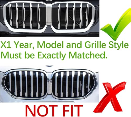 Image of Automotive Grille Inserts for BMW X1 2023 2024 U11 iX1(NOT for M35i) 5-Beam, Front Grille Accessories