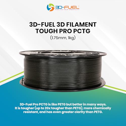 Image of 3D-Fuel Tough Pro PCTG Filament, Better Than PETG Filament, Made in The USA, Dimensional Accuracy + /- 0.02 mm, 1.75mm, 1 kg Spool, Galaxy Black